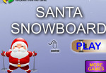 Santa Snowboard 