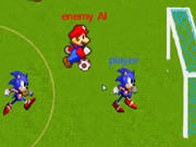 Mario Vs Sonic Soccer 