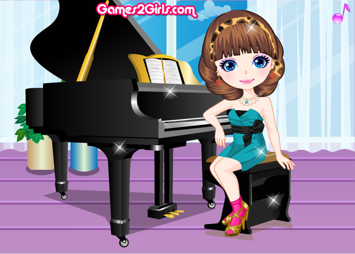 Girl Play The Piano 