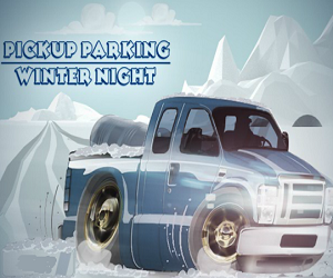 New Pickup Parking Winter Night 