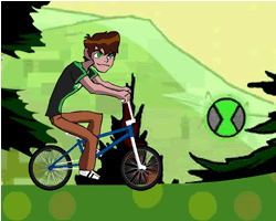 Ben 10 Riding Bike 